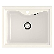 Poalgi Fregadero encastrable City 320 (51 x 62 cm, Gelcoat, Blanco)