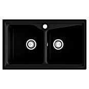 Poalgi Fregadero encastrable City 322 (51 x 86 cm, Gelcoat, Negro)