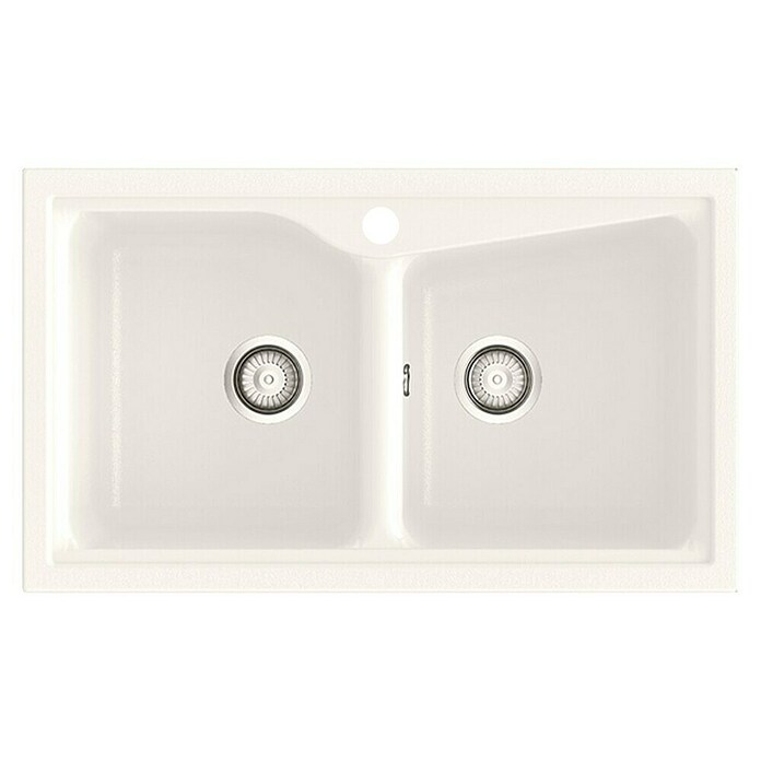Poalgi Fregadero encastrable City 322 (51 x 86 cm, Gelcoat, Blanco)
