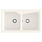 Poalgi Fregadero encastrable City 322 (51 x 86 cm, Gelcoat, Blanco)