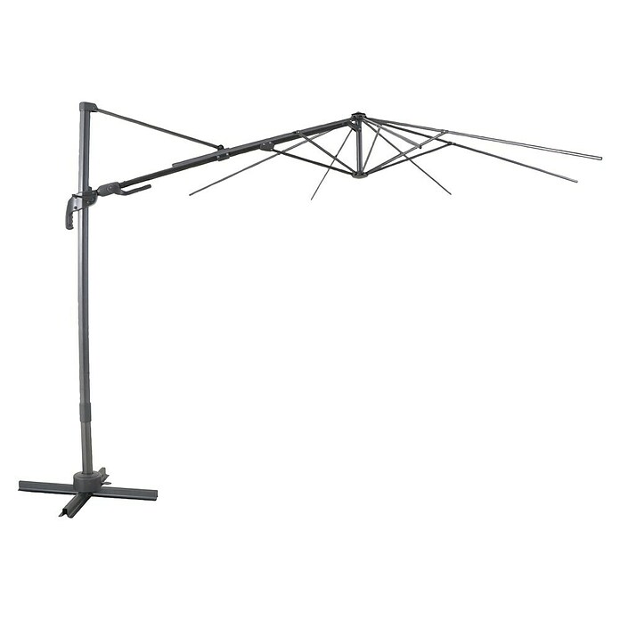Sunfun Ampelschirmgestell (L x B: 300 x 300 cm, Aluminium, Rund)