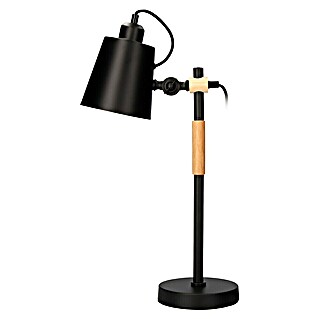 EDM Lámpara de sobremesa Vintage Simple (60 W, Negro)