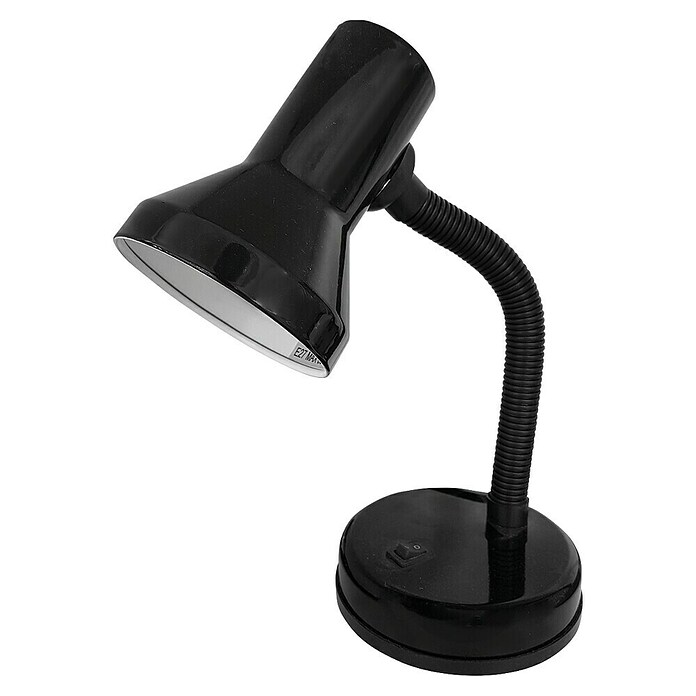 EDM Lámpara de sobremesa London (60 W, An x Al: 12,5 x 20 cm, Negro) | BAUHAUS