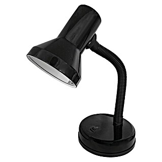 EDM Lámpara de sobremesa London (60 W, An x Al: 12,5 x 20 cm, Negro)
