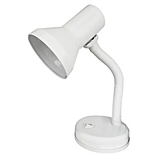 EDM Lámpara de sobremesa London (60 W, An x Al: 12,5 x 20 cm, Blanco)
