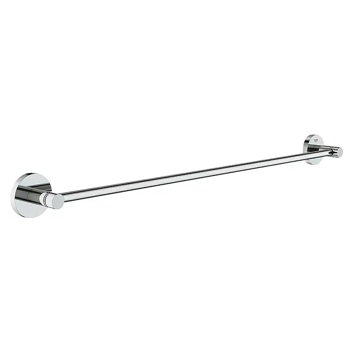 Grohe QuickFix Start Badetuchhalter - Breite: 65,4 cm, Glänzend - Moderner Handtuchhalter aus Chrom mit rundem Design für Badezimmer. Praktische Badaccessoires, ideal zum Aufhängen von Handtüchern.