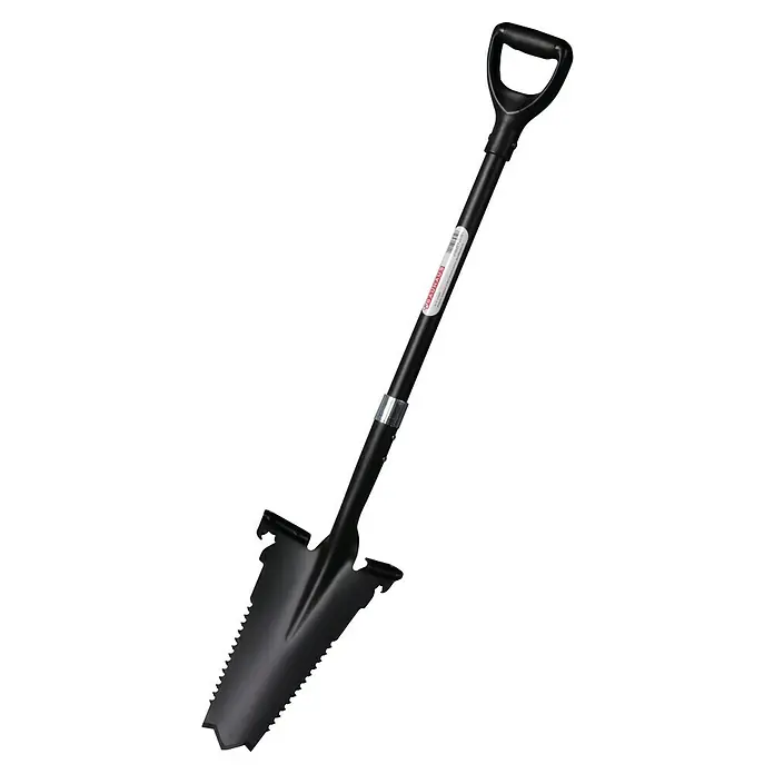 BAUHAUS Rodespaten - Arbeitsbreite: 34,5 cm, Länge: 114 cm - Schwarz lackierter Spaten mit T-Griff, ideal für Gartenarbeiten, robuste Konstruktion für den professionellen und privaten Gebrauch.