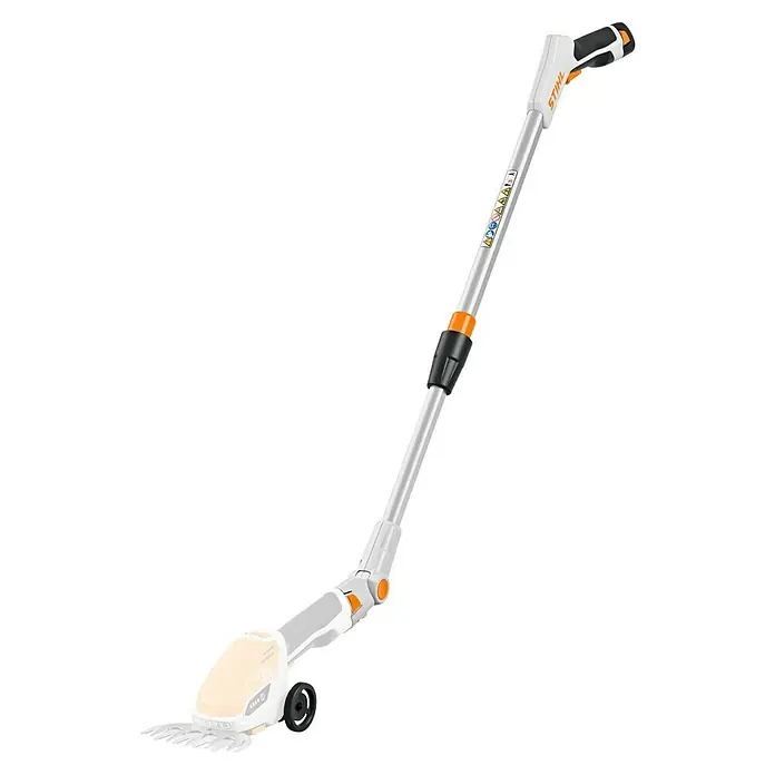 Stihl Verlängerungsstiel - Passend für: Stihl AS Akku-Strauchschere HSA 26 - Bild einer Stihl Akku-Fugenbürste, ideal für die effektive Reinigung von Gehwegen und Flächen im Garten, mit verstellbarem Stiel für Komfort.