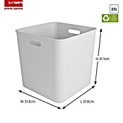 Sunware Sigma home Aufbewahrungsbox cube box (L x B x H: 31 x 31 x 31 cm, Kunststoff, Weiß, 25 l) | BAUHAUS