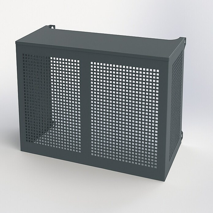 ZimaKlima Protector para unidad exterior (Ancho: 110 cm, Largo: 55 cm, Altura: 95 cm, Metal, Gris) | BAUHAUS