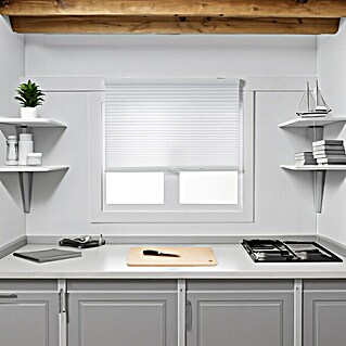 Estor plegable Honey (An x Al: 100 x 190 cm, Blanco)