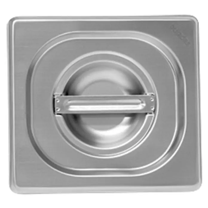 Deckel GN 1/6 - Passend für: Gastronormbehälter GN 1/6, Edelstahl - Quadratischer Edelstahl-Deckel mit Griff, ideal für Gastronomie-Behälter. Robust und hygienisch für den professionellen Einsatz.