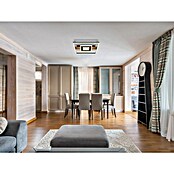Globo LED stropna svjetiljka Pikara  (D x Š x V: 37,8 x 37,8 x 5 cm, Smeđa, 24 W, Boja svjetla: Topla bijela, 800 lm) | BAUHAUS