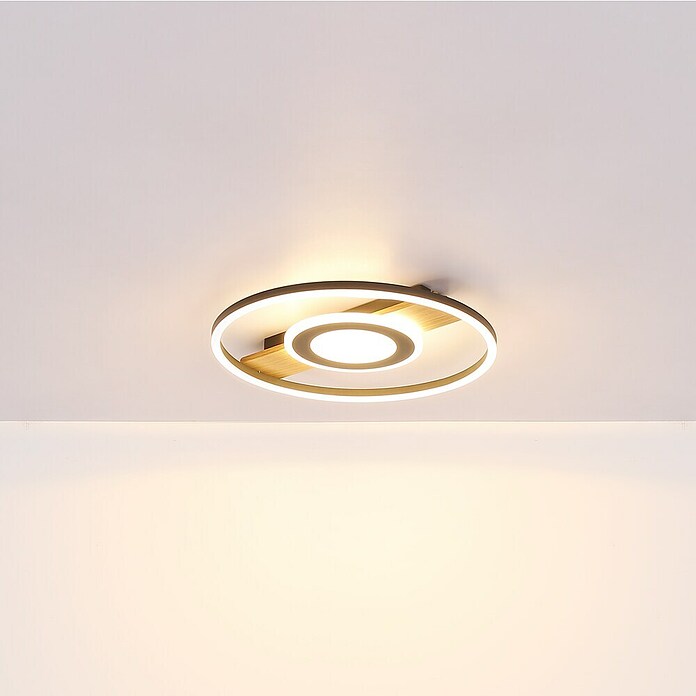 Globo LED stropna svjetiljka Pikara  (Smeđa, 24 W, Topla bijela) | BAUHAUS