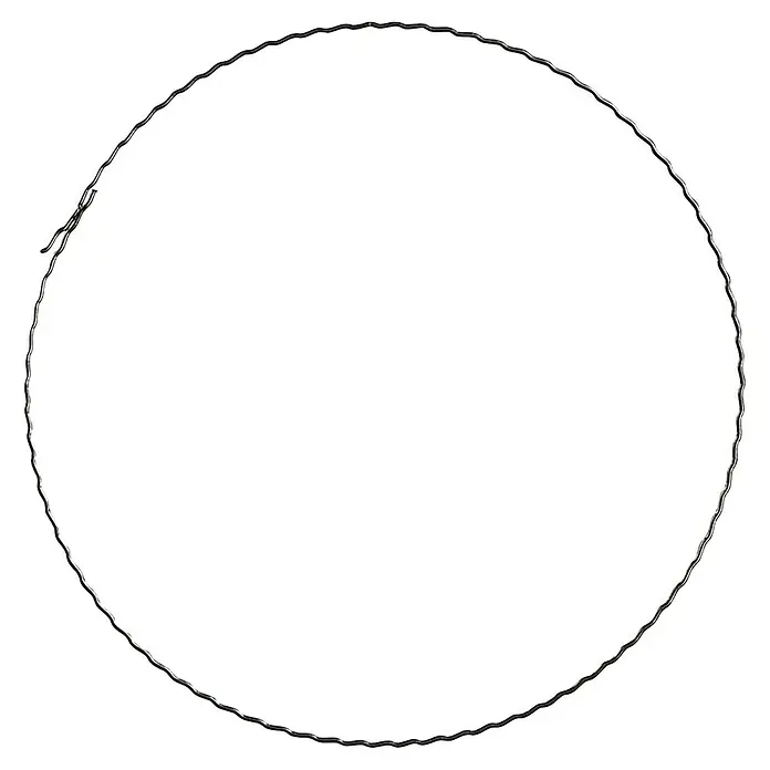 Geroma Dekoring - 200 mm, Grau, Metall, Rund - Abstraktes Bild einer Kreation mit einem schwarzen Hintergrund und horizontalen Linien, die die Illusion von Tiefe und Bewegung erzeugen.