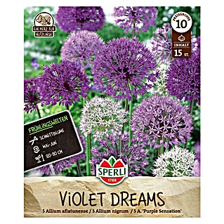 Sperli Bloembollen Violet Dreams (Allium x Hybrida, Paars / Wit, 15 st.)