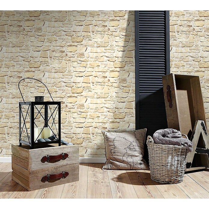 A.S. Création Il Decoro Vliestapete Steine (Beige, Steinoptik, 10,05 x 0,53 m) | BAUHAUS