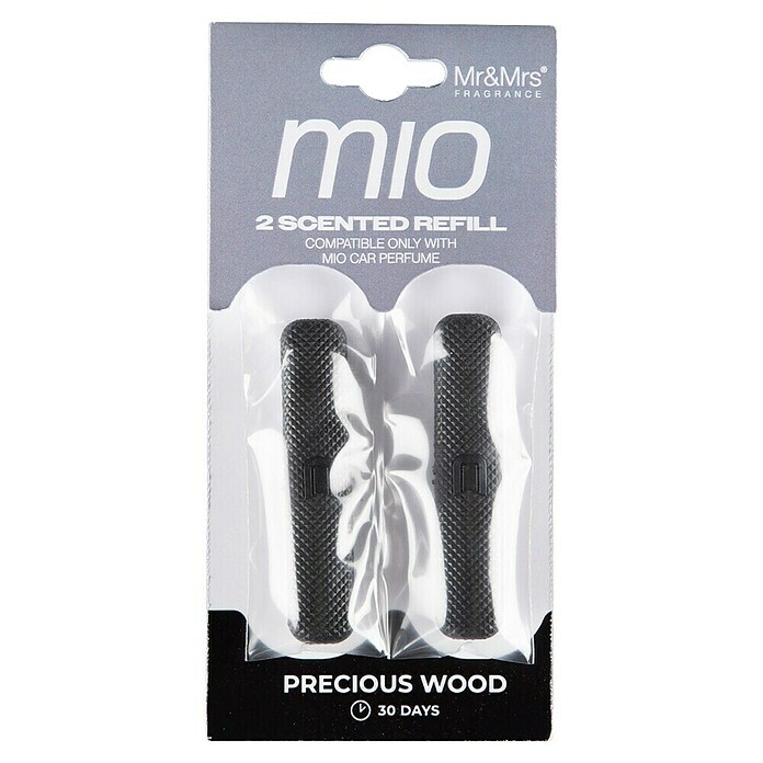 Mr & Mrs Fragrance Ambientador de coche recarga Mio (Wood, 45 días, 2 ud.) | BAUHAUS