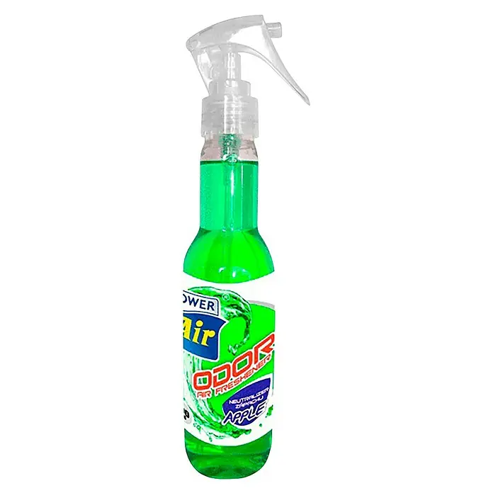 Rolmovil Ambientador de coche Power Air Breeze - Manzana, Verde, 190 ml - Refresca tu hogar con este spray ambientador con aroma a manzana. Neutraliza los olores y deja una fragancia fresca y agradable.