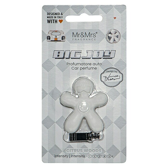 Mr & Mrs Fragrance Ambientador de coche Big Joy (Citrus Woods, Blanco, 50 días) | BAUHAUS