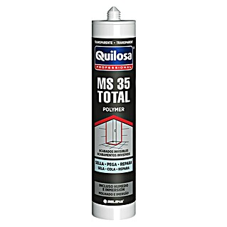 Quilosa Adhesivo y sellador MS 35 TOTAL (Transparente, 280 ml)