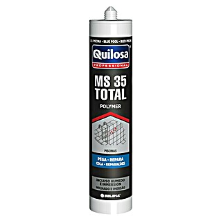 Quilosa Adhesivo y sellador MS 35 TOTAL (Azul piscina, 300 ml)