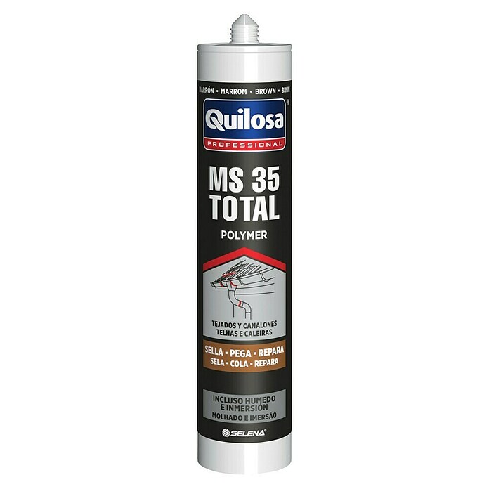 Quilosa Adhesivo y sellador MS 35 TOTAL (Marrón, 300 ml) | BAUHAUS