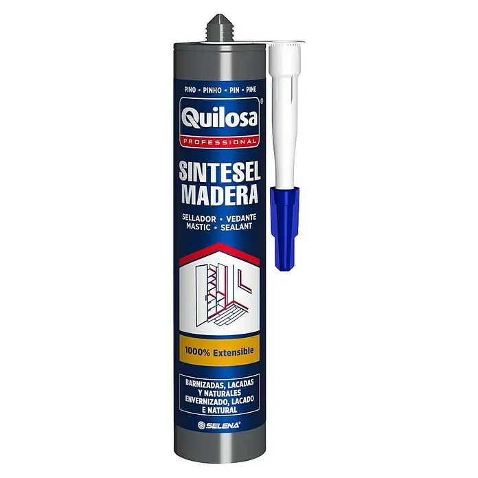 Quilosa Sellador para madera Sintesel - 300 ml, Pino - Un tubo de sellador para madera Quilosa Sintesel Madera para superficies barnizadas, lacadas y naturales.
