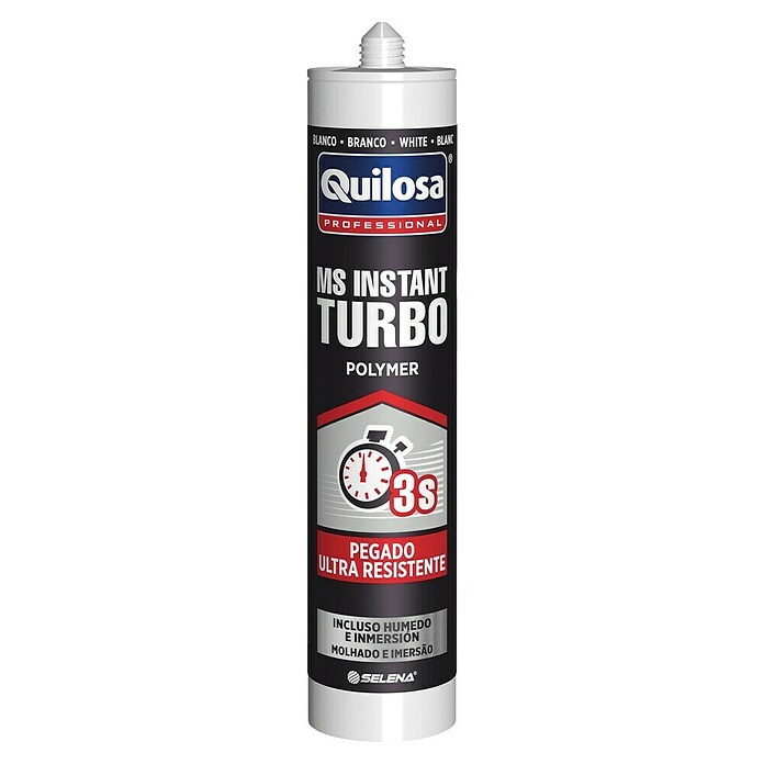 Quilosa Sellador elástico MS Instant (Blanco, Contenido: 280 ml)