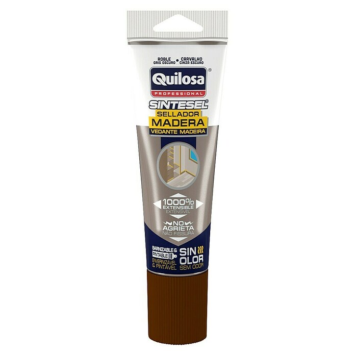 Quilosa Sellador para madera Sintesel (125 ml, Gris oscuro, Tubo) | BAUHAUS