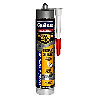 Quilosa Adhesivo para montaje Power Fix Instant Strong (290 ml, Gris, Cartucho)