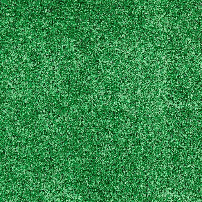Césped artificial Fidji - 5 x 1 m, Altura del pelo: 7 mm, 60.480 puntadas/m² - Primer plano de césped artificial verde, ideal para jardines o patios, que ofrece una alternativa de bajo mantenimiento al césped real.