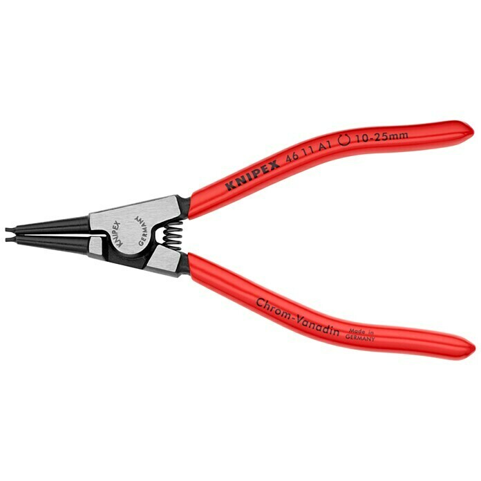 Knipex SicherungsringzangeSicherungsringe auf Wellen Ø 10 – 25 mm, Länge: 140 mm, Geeignet für: Außenringe Front View