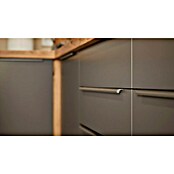 BAUHAUS Cocina esquinera Marleen (An x Pr: 280 x 170 cm, Gris, Mate, Color del cuerpo: Marrón, Con electrodomésticos) | BAUHAUS