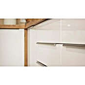 BAUHAUS Cocina esquinera Marleen (An x Pr: 370 x 170 cm, Blanco, Mate, Color del cuerpo: Marrón, Con electrodomésticos) | BAUHAUS