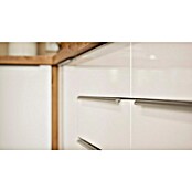 BAUHAUS Cocina esquinera Marleen (An x Pr: 340 x 170 cm, Blanco, Mate, Color del cuerpo: Marrón, Con electrodomésticos) | BAUHAUS