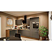 BAUHAUS Cocina esquinera Marleen (An x Pr: 310 x 170 cm, Gris, Mate, Color del cuerpo: Marrón, Con electrodomésticos) | BAUHAUS