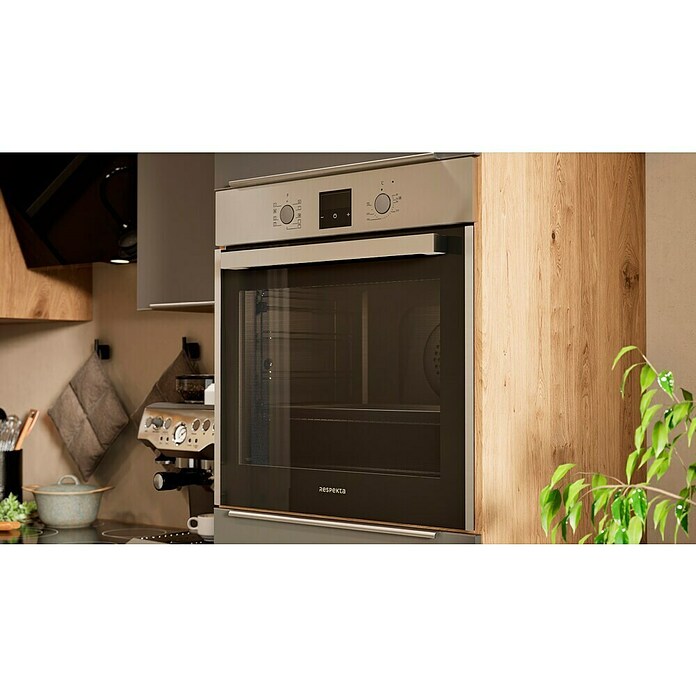 BAUHAUS Cocina esquinera Marleen (An x Pr: 280 x 170 cm, Gris, Mate, Color del cuerpo: Marrón, Con electrodomésticos) | BAUHAUS