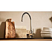 BAUHAUS Composición de cocina Marleen (Ancho: 370 cm, Gris, Color del cuerpo: Marrón, Con electrodomésticos) | BAUHAUS
