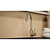 BAUHAUS Cocina esquinera Marleen (An x Pr: 280 x 170 cm, Gris, Mate, Color del cuerpo: Marrón, Con electrodomésticos) | BAUHAUS