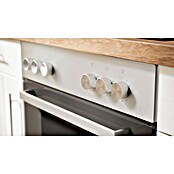Respekta Premium Composición de cocina (Ancho: 210 cm, Con dispositivos eléctricos, Réplica de alerce blanco)