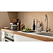 Respekta Premium Composición de cocina (Ancho: 210 cm, Con dispositivos eléctricos, Réplica de alerce blanco)