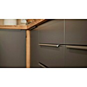 BAUHAUS Cocina esquinera Marleen (An x Pr: 370 x 170 cm, Gris, Mate, Color del cuerpo: Marrón, Con electrodomésticos) | BAUHAUS