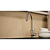 BAUHAUS Cocina esquinera Marleen (An x Pr: 370 x 170 cm, Gris, Mate, Color del cuerpo: Marrón, Con electrodomésticos) | BAUHAUS