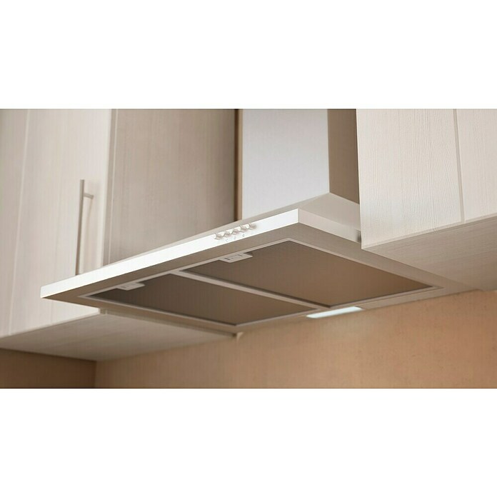 Respekta Premium Composición de cocina (Ancho: 220 cm, Con dispositivos eléctricos, Réplica de alerce blanco)