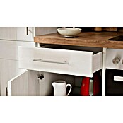 Respekta Premium Composición de cocina (Ancho: 300 cm, Con dispositivos eléctricos, Réplica de alerce blanco)