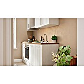 Respekta Premium Composición de cocina (Ancho: 220 cm, Con dispositivos eléctricos, Réplica de alerce blanco)