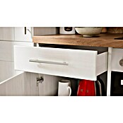 Respekta Premium Composición de cocina (Ancho: 310 cm, Con dispositivos eléctricos, Réplica de alerce blanco)