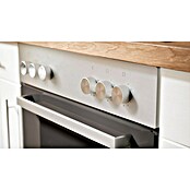 Respekta Premium Composición de cocina (Ancho: 220 cm, Con dispositivos eléctricos, Réplica de alerce blanco)