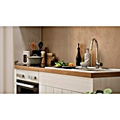 Respekta Premium Composición de cocina (Ancho: 300 cm, Con dispositivos eléctricos, Réplica de alerce blanco)